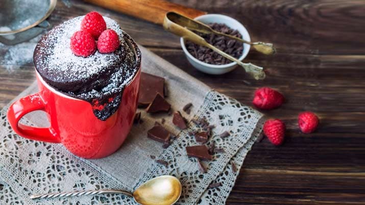 Mug Cakes para hacer con niños