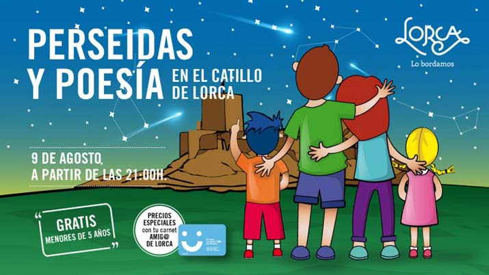 perseidas y poesia en castillo de lorca