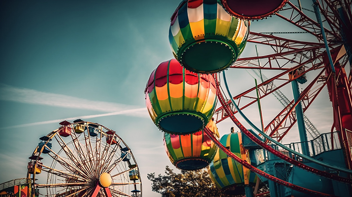 Recinto Ferial de Atracciones en la Feria de Murcia