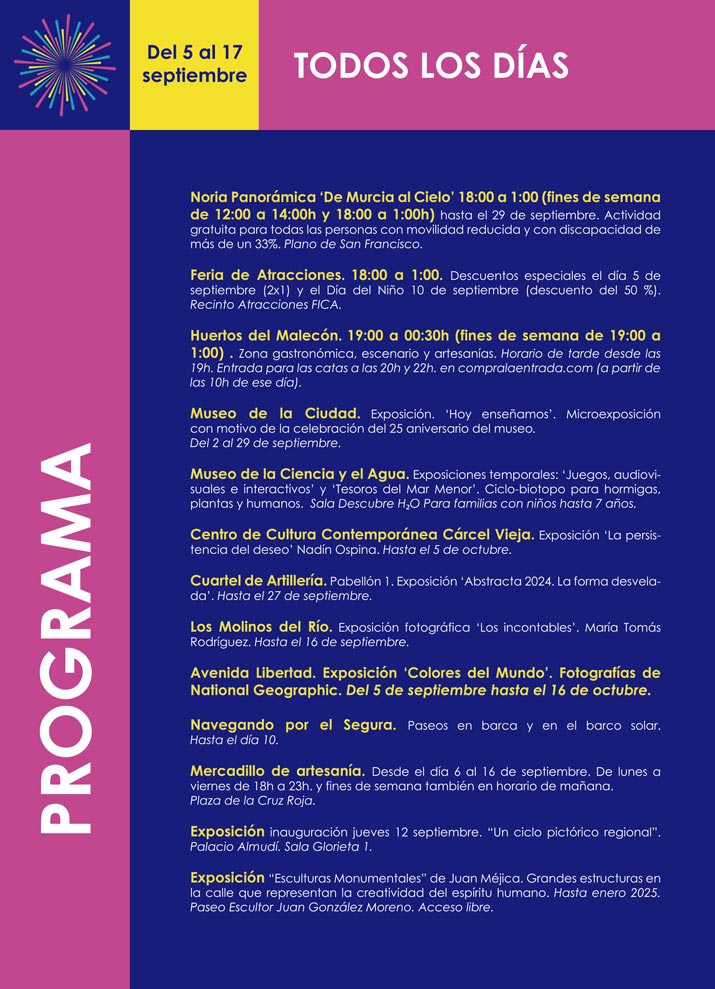 feria de murcia programa 1