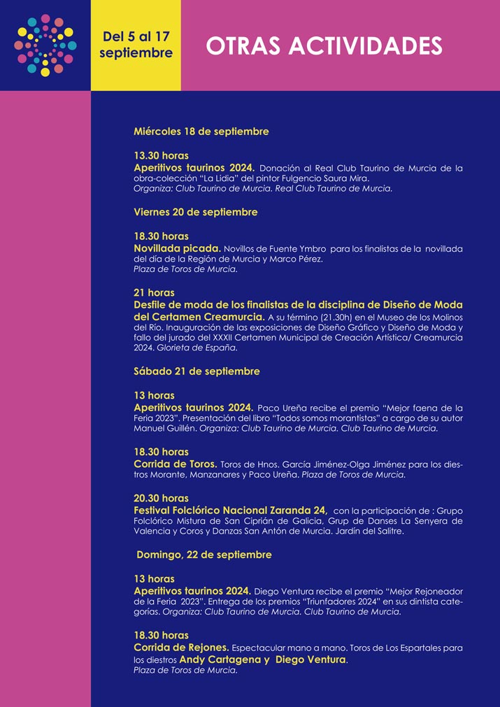 feria de murcia programa 15
