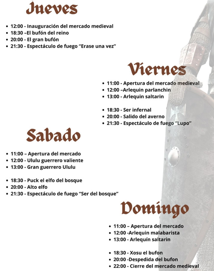 mercado medieval puerto de mazarron abril 2025 programa