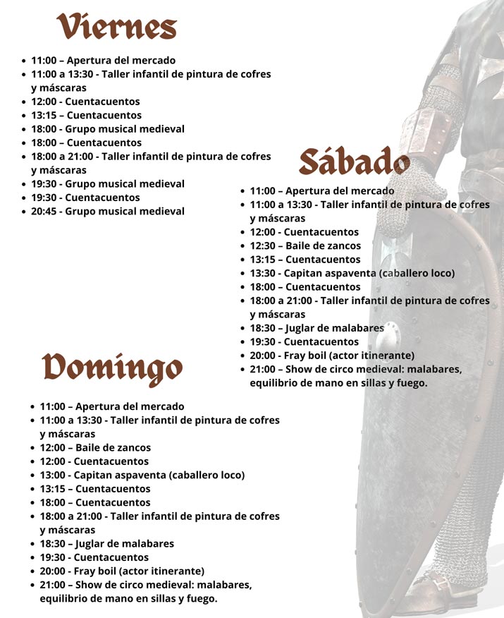 mercado medieval santa eulalia programa