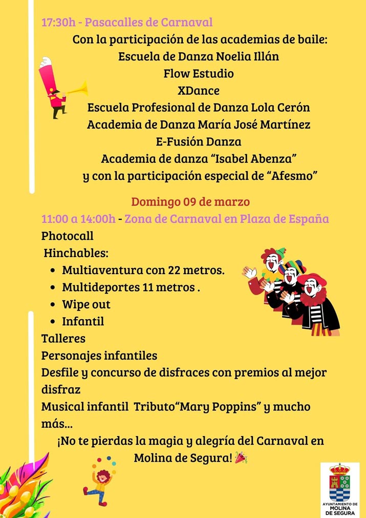 carnaval molina de segura 2025 programa 2