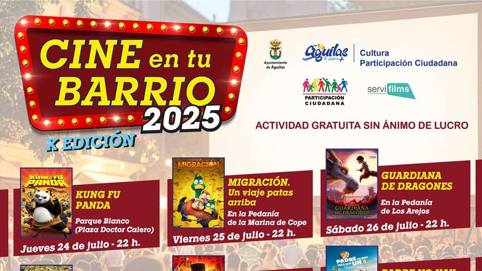 Cine en tu barrio en Águilas