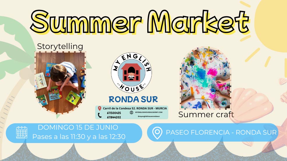 Cuentacuentos en inglés y taller en Summer market
