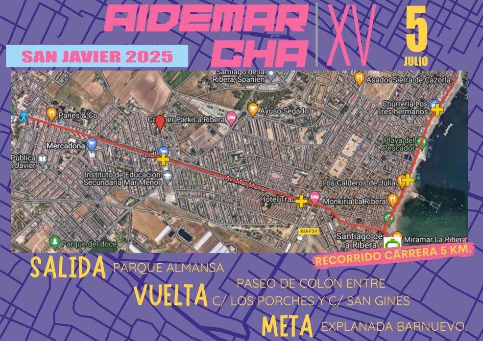 aidemarcha 2025 recorrido carrera 5km