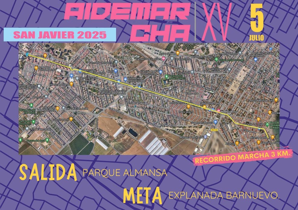 aidemarcha 2025 recorrido marcha 3km