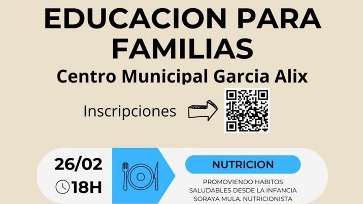 Charla sobre alimentación saludable en la infancia