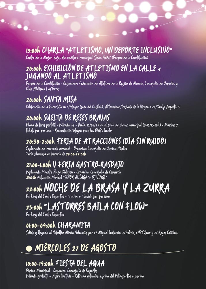 fiestas las torres de cotillas 2025 programa 4