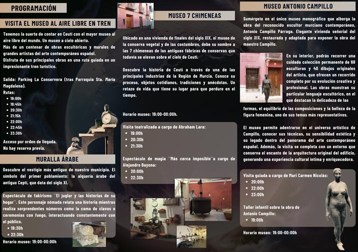 noche museos ceuti 2025 programacion