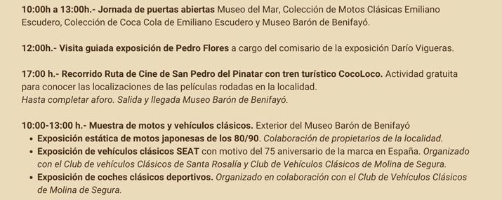 noche museos san pedro 2025 programa