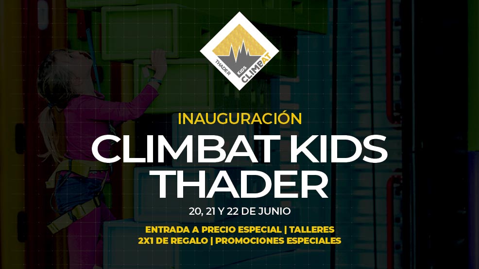 Climbat Kids Thader celebra su reinauguración con fiesta especial
