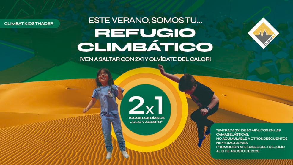 ¡Diversión por partida doble en Climbat Kids Thader!