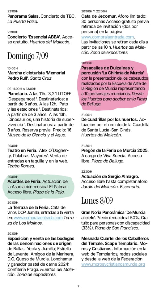 Programa Feria de Murcia 2025 page 0007