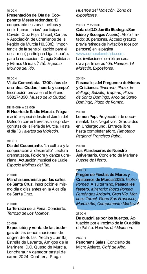 Programa Feria de Murcia 2025 page 0008
