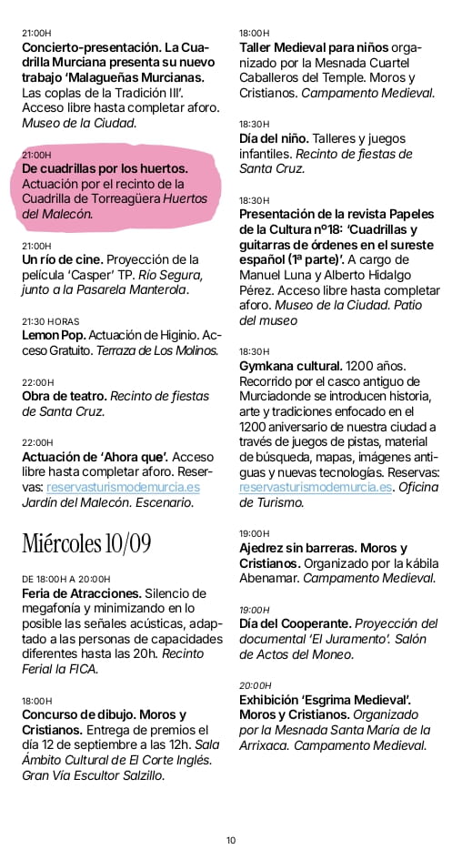 Programa Feria de Murcia 2025 page 0010