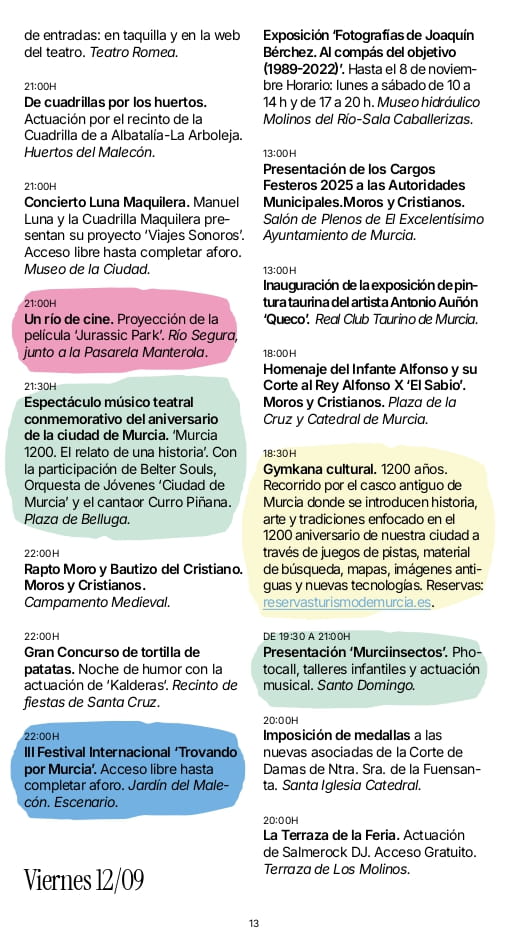 Programa Feria de Murcia 2025 page 0013