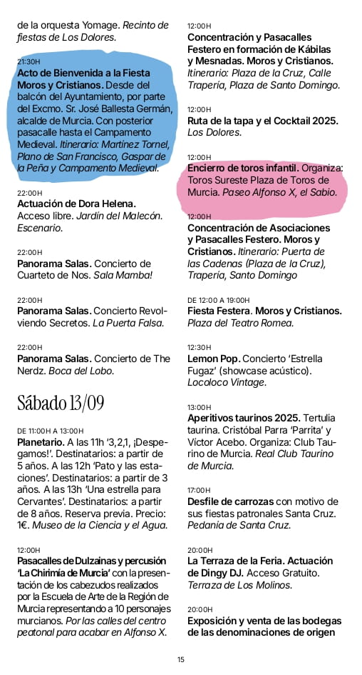 Programa Feria de Murcia 2025 page 0015