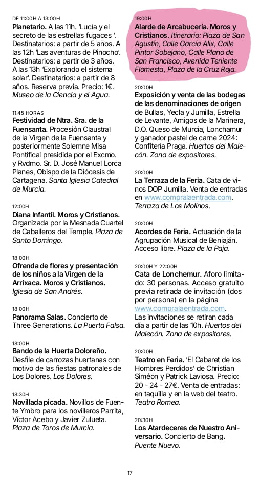 Programa Feria de Murcia 2025 page 0017