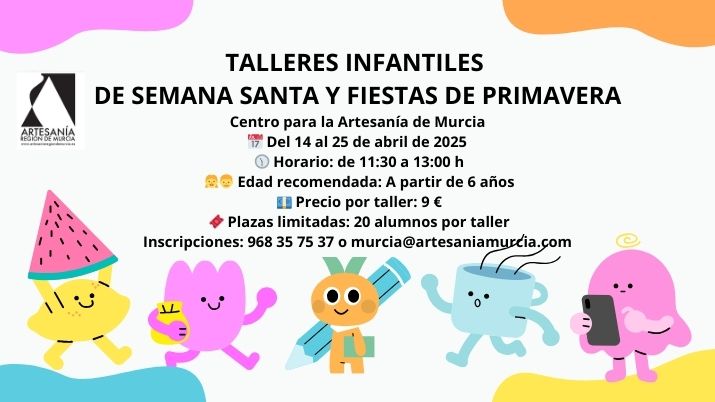 Talleres infantiles de Semana Santa y Fiestas de Primavera en el Centro de Artesanía