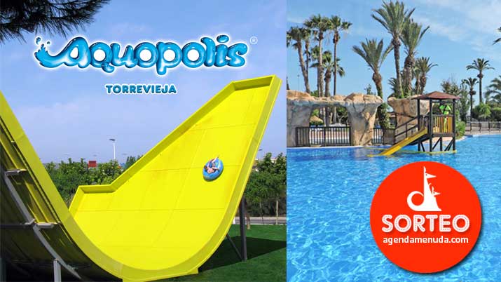 Sorteo de 5 packs de 2 entradas para Aquopolis Torrevieja