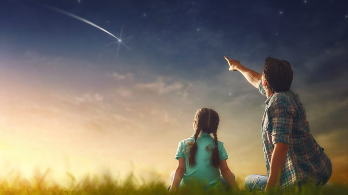 Perseidas con niños 2022