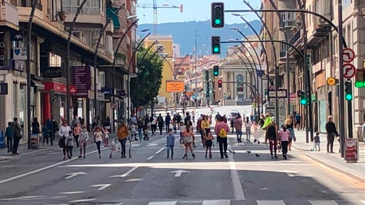 La Gran Vía será peatonal los domingos