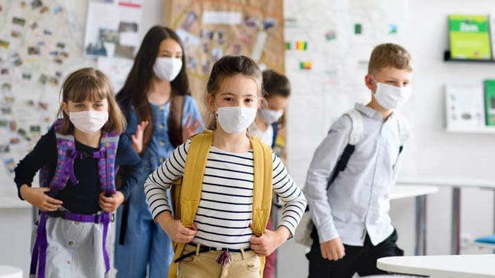 Mascarillas reutilizables para escolares en Murcia