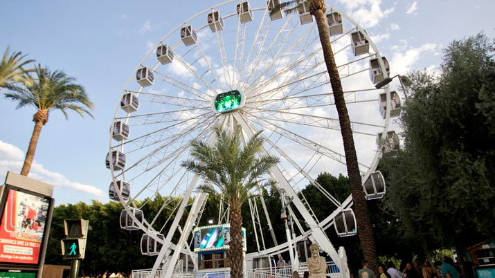 La noria panorámica será gratuita para todas las personas con discapacidad de más de un 33% hasta el final de la Feria