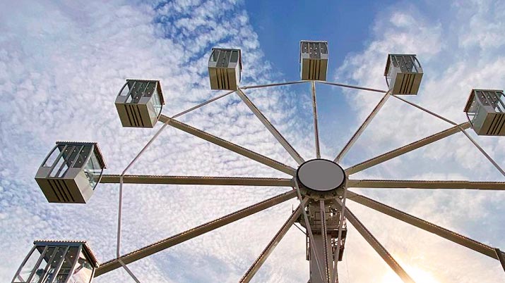 Una gran noria panorámica recibirá a los murcianos y visitantes en la Feria de Septiembre