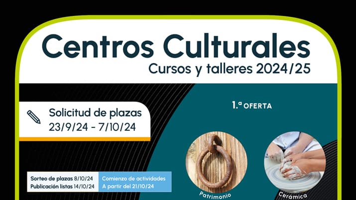 Amplia oferta de talleres gratuitos en los Centros Culturales de Murcia para 2024-2025