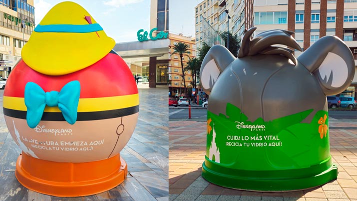 La magia de Disney toma las calles de Murcia con iglús de Ecovidrio tematizados