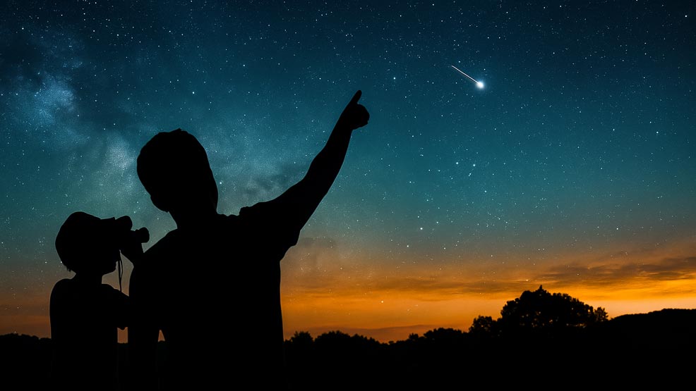Perseidas con niños 2025