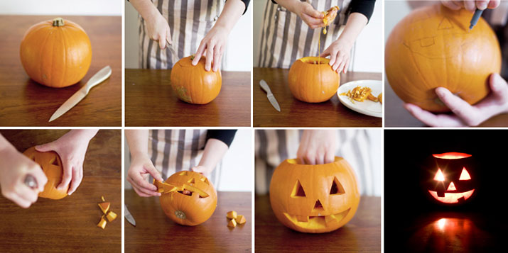 como vaciar calabaza