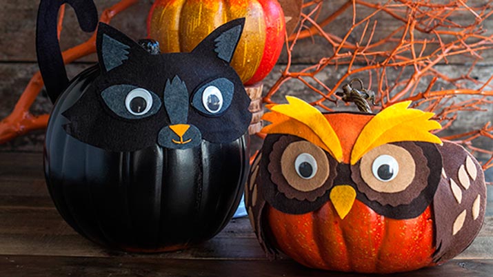 Calabazas originales para niños en Halloween