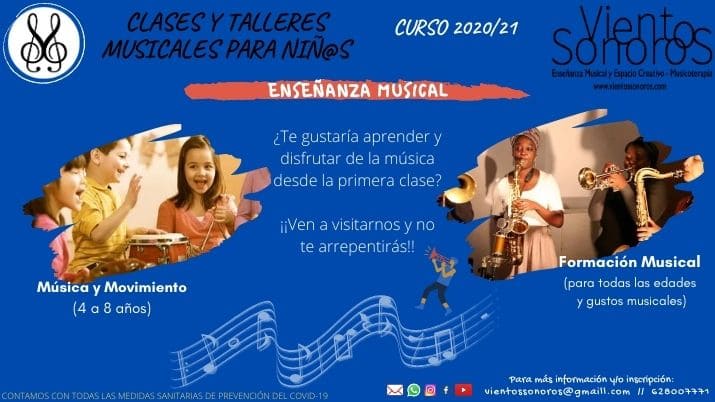 Clases y talleres enseñanza musical